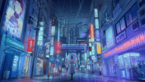 霓虹灯 城市风景